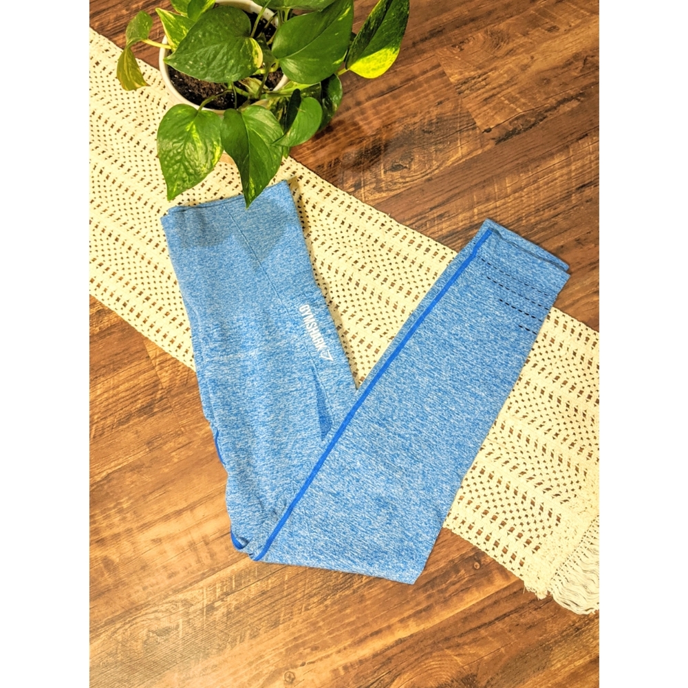 | Gymshark Blue Marl Seamless Leggings |